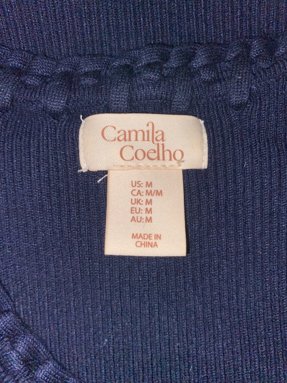 Camila
Coelho Revolve Rib Knit Maxi Dress in Navy, sz Medium - Picture 4 of 7